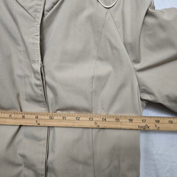 Saxton Hall Womens Vintage 70s Elevated Classic Quilted Long Trench Coat Size 11 - Picture 11 of 12